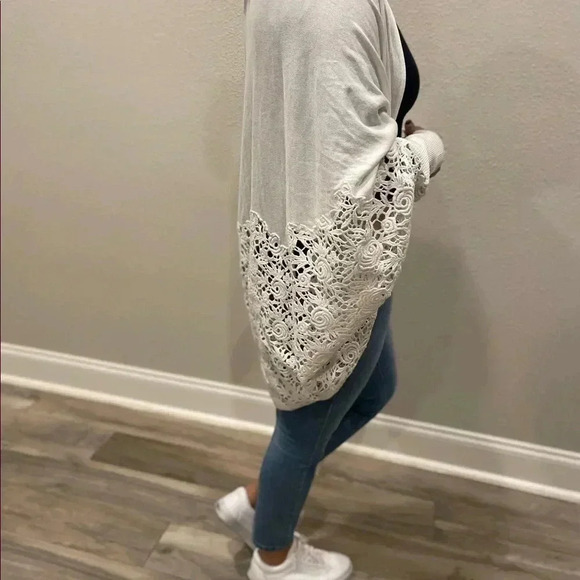 Kobi Halperin Crochet Drap Open Cardigan - Picture 6 of 10